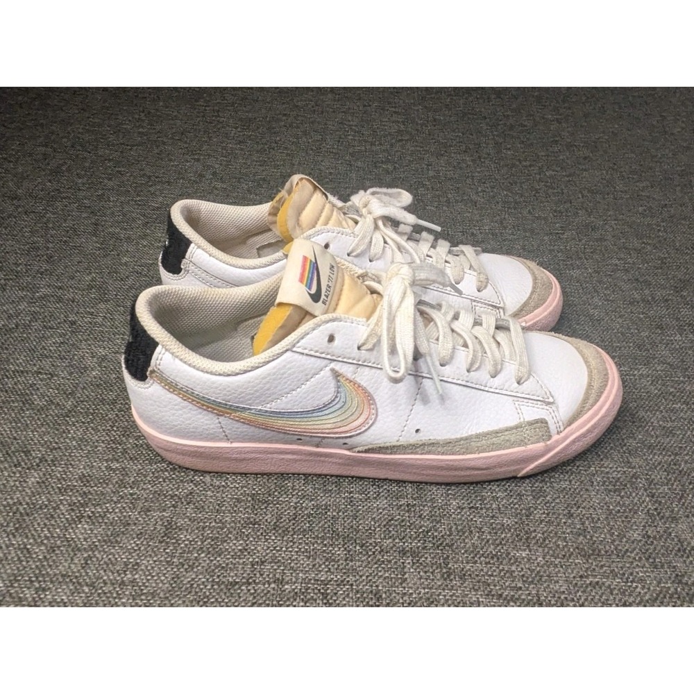 Nike Blazer Low '77 BT Be True Rainbow LGBTQ Pride White DD3034-1003 Men Size 8
